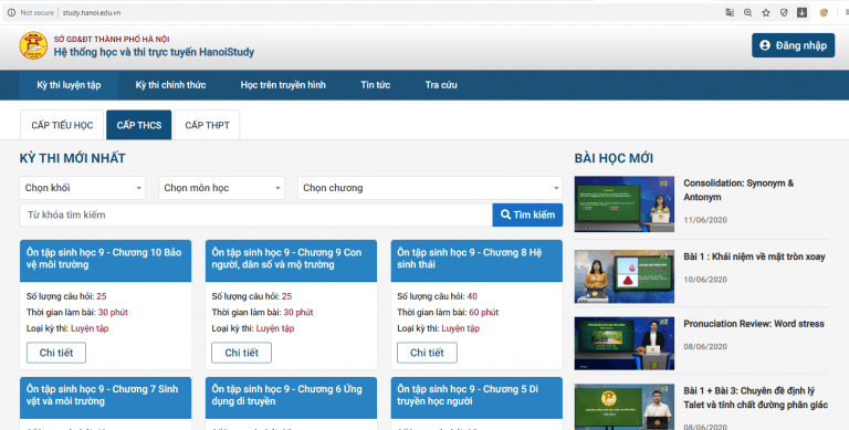 Trường THCS Thống Nhất hướng dẫn khai báo y tế trước thềm năm học mới