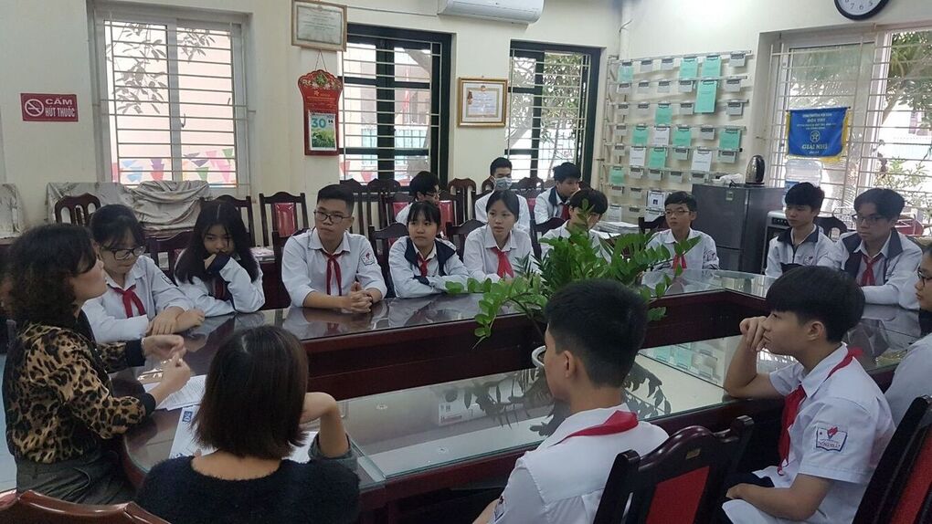 Gặp mặt đội tuyển dự thi học sinh Giỏi cấp quận của trường THCS Thống Nhất năm học 2020 – 2021