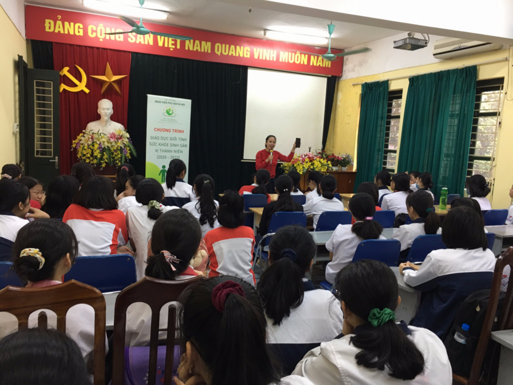 Trường THCS Thống Nhất tổ chức giáo dục sức khỏe sinh sản vị thành niên cho học sinh khối 8, 9