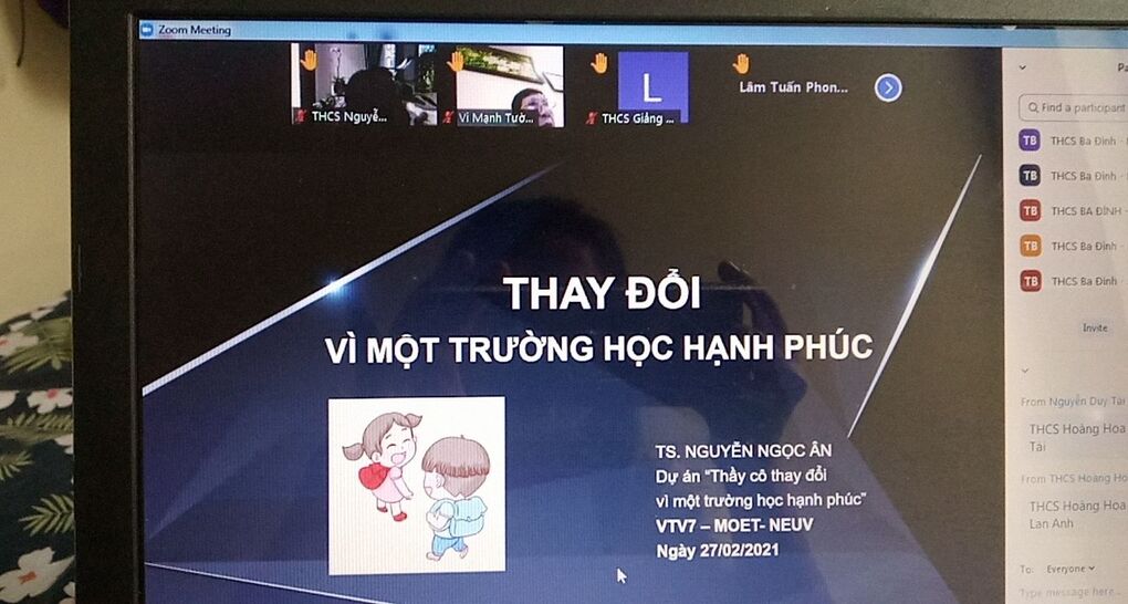 Trường THCS Thống Nhất tham gia buổi tập huấn xây dựng “Trường học hạnh phúc” do Phòng GD &amp; ĐT Quận Ba Đình tổ chức