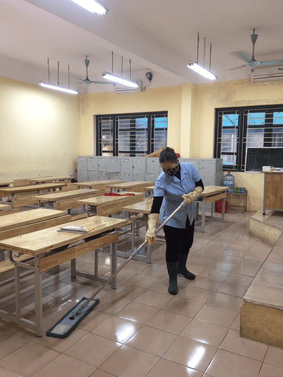 Trường THCS Thống Nhất hoàn tất công tác chuẩn bị đón học sinh trở lại