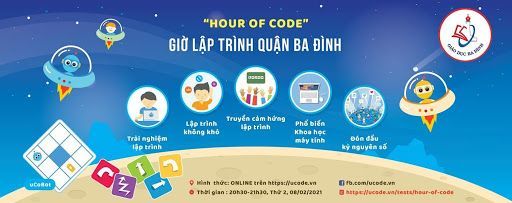 Thông báo về thời gian diễn ra vòng thi Chung kết cấp Quận “Giờ lập trình”  năm học 2020-2021