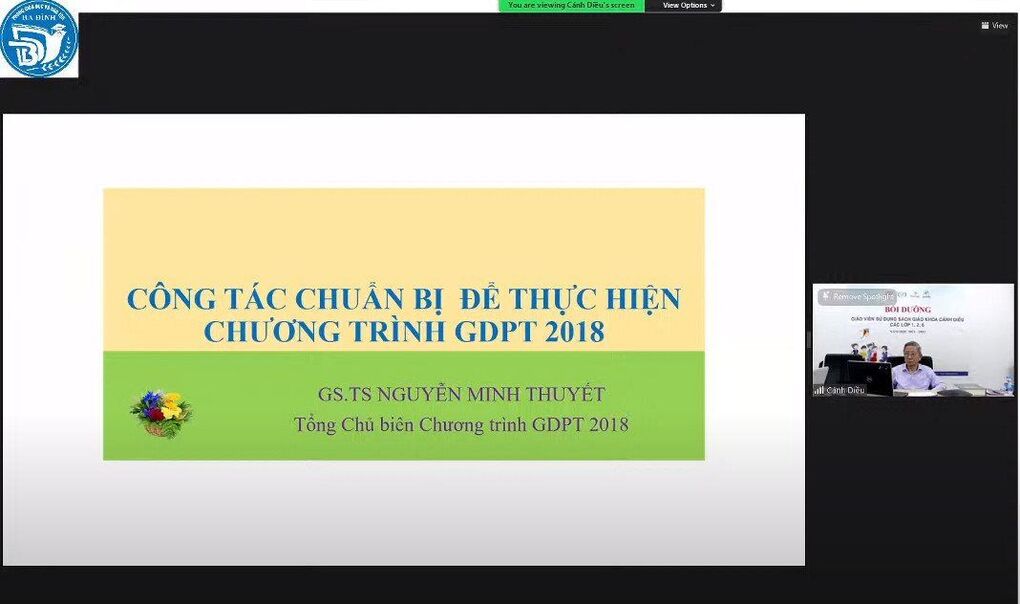 Giáo viên Trường THCS Thống Nhất tập huấn triển khai chương trình GDPT năm học 2021 - 2022