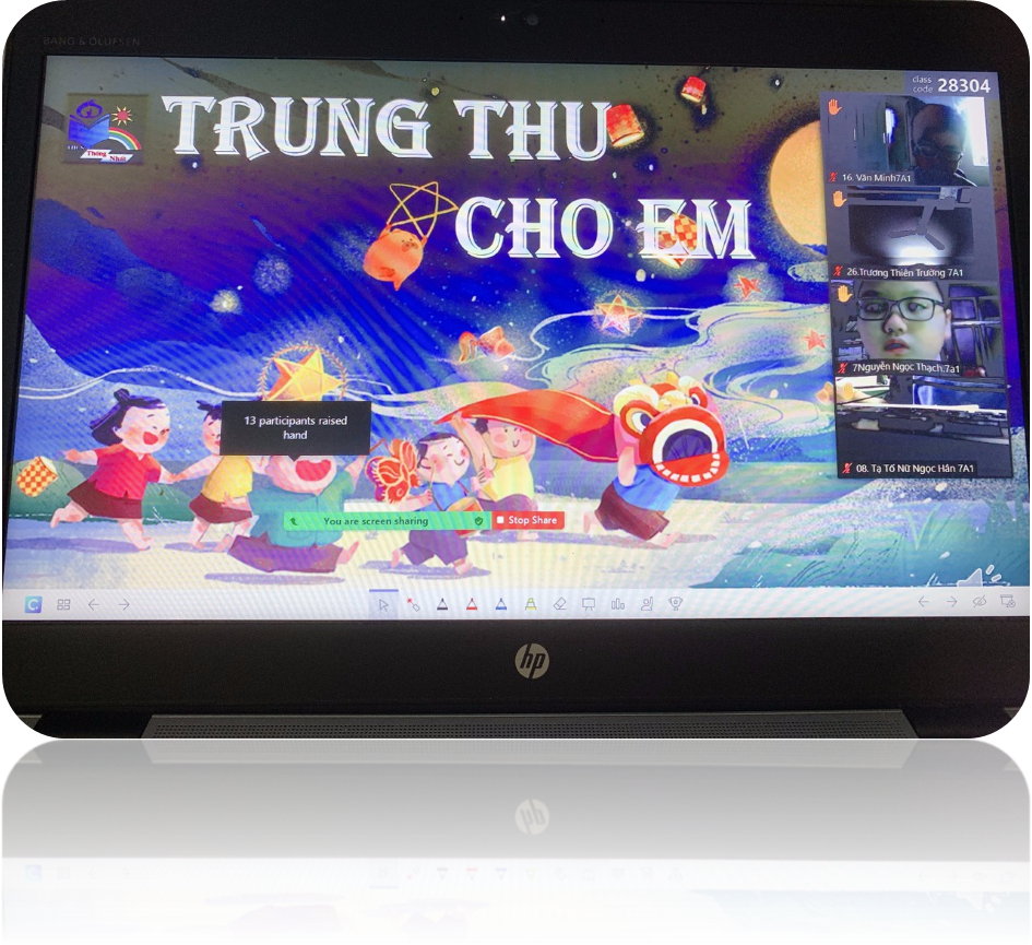 “Tết Trung thu cho em” Online của học sinh trường THCS Thống Nhất