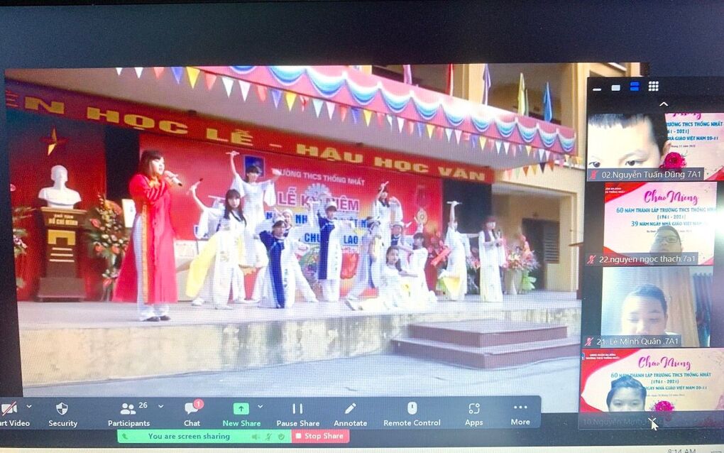 Trường THCS Thống Nhất chào mừng 60 năm thành lập (1961-2021) và kỉ niệm 39 năm ngày Nhà giáo Việt Nam 20/11/2021