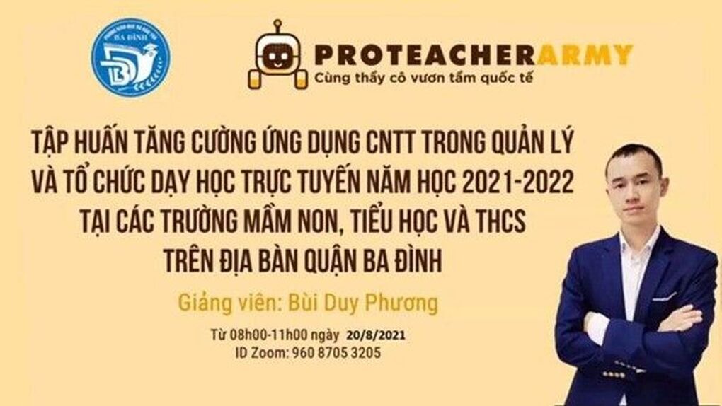 Giáo viên trường THCS Thống Nhất tích cực tập huấn CNTT chuẩn bị năm học mới 2021 - 2022