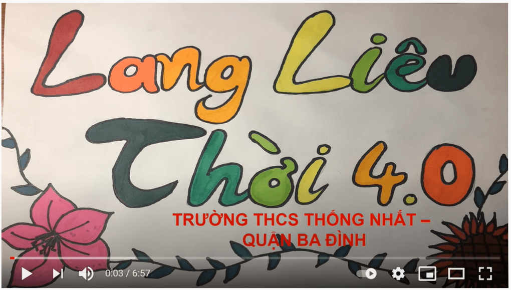 “Lang Liêu thời 40” - Tác phẩm tham gia cuộc thi làm phim "Vì Ba Đình mãi xanh" của Trường THCS Thống Nhất, quận Ba Đình, Hà Nội