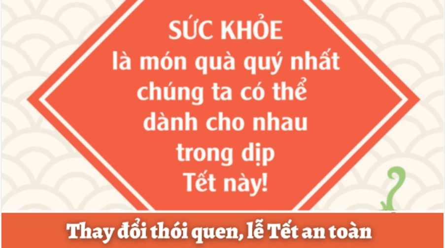 Thay đổi thói quen, lễ Tết an toàn