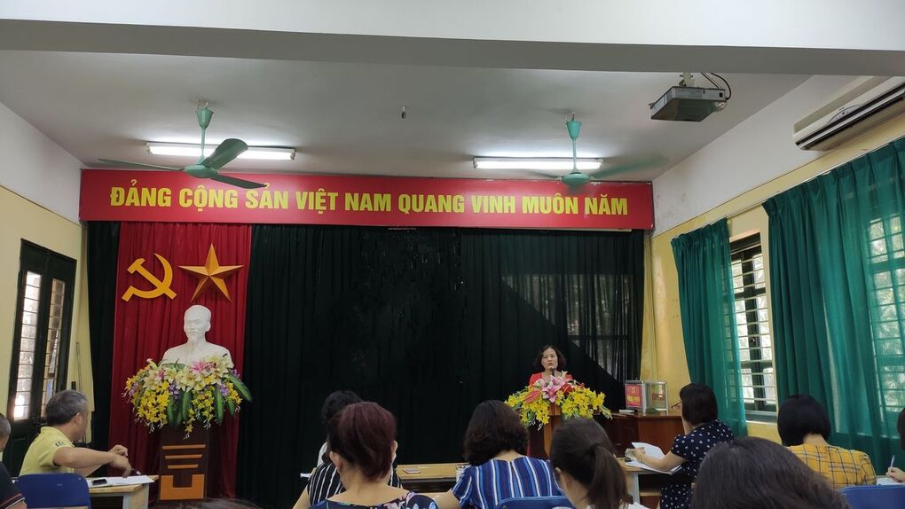 Trường THCS Thống Nhất tổ chức Họp Hội đồng sư phạm triển khai công tác tháng 6/2020