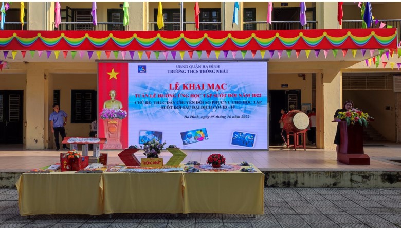 Trường THCS Thống Nhất phát động tuần lễ hưởng ứng học tập suốt đời năm 2022