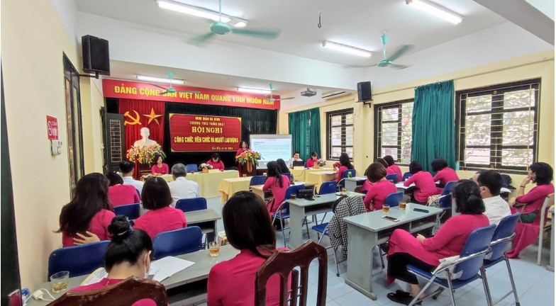 Hội nghị cán bộ - công chức - người lao động trường THCS Thống Nhất thành công rực rỡ
