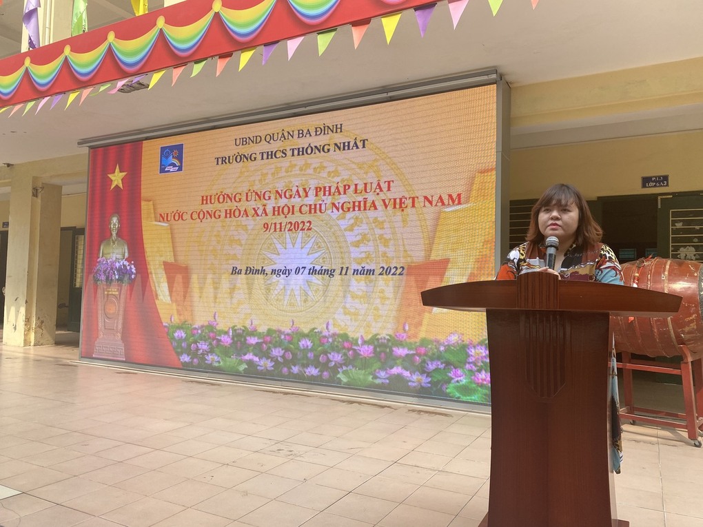 Trường THCS Thống Nhất tuyên truyền giáo dục pháp luật về phòng chống ma túy