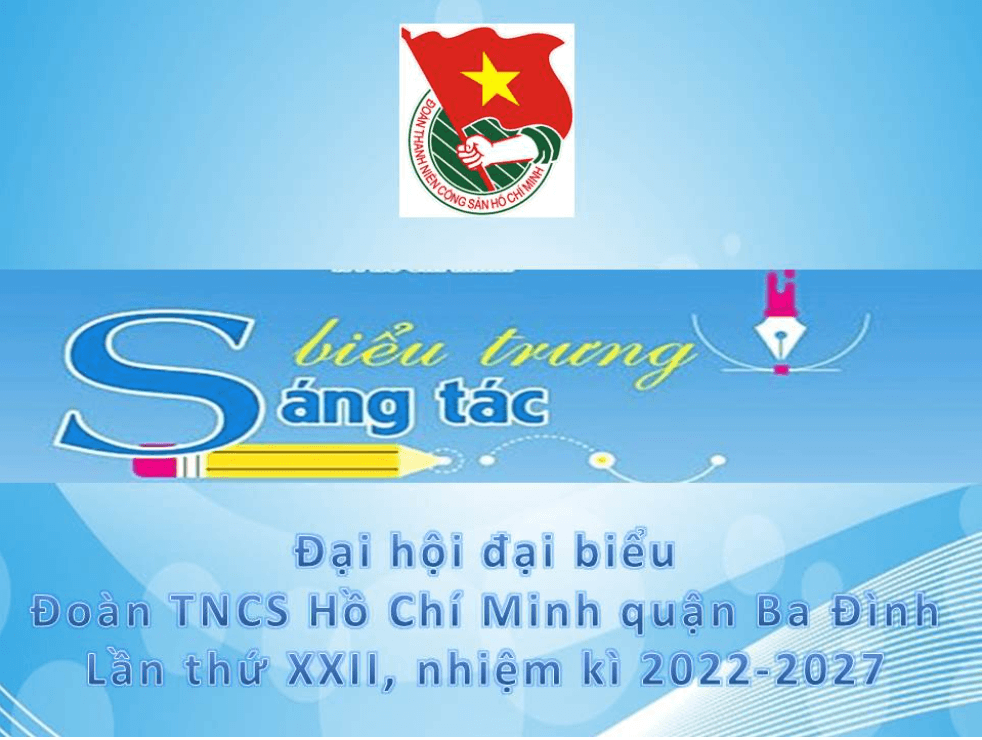 Liên đội THCS Thống Nhất phát động cuộc thi sáng tác biểu trưng Đại hội đại biểu Đoàn TNCS Hồ Chí Minh quận Ba Đình lần thứ XXII, nhiệm kỳ 2022-2027