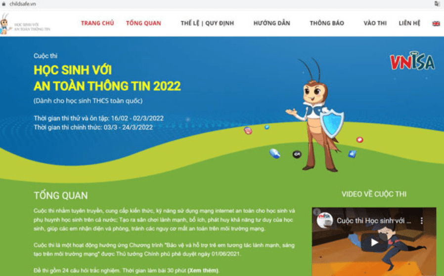 Hướng dẫn tham gia cuộc thi Học sinh với An toàn thông tin 2022