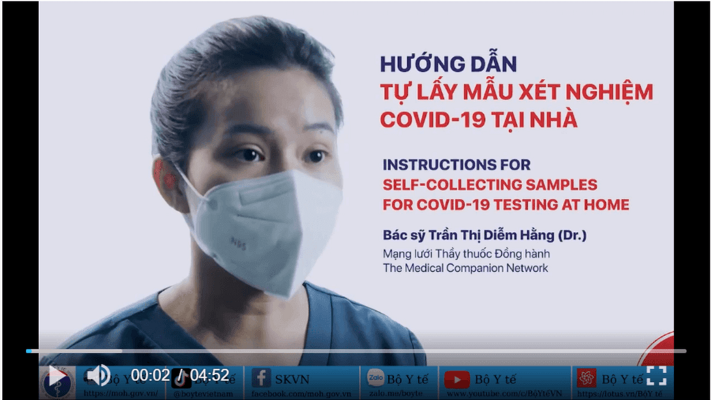 Hướng dẫn quy trình tự test nhanh Covid-19 tại nhà