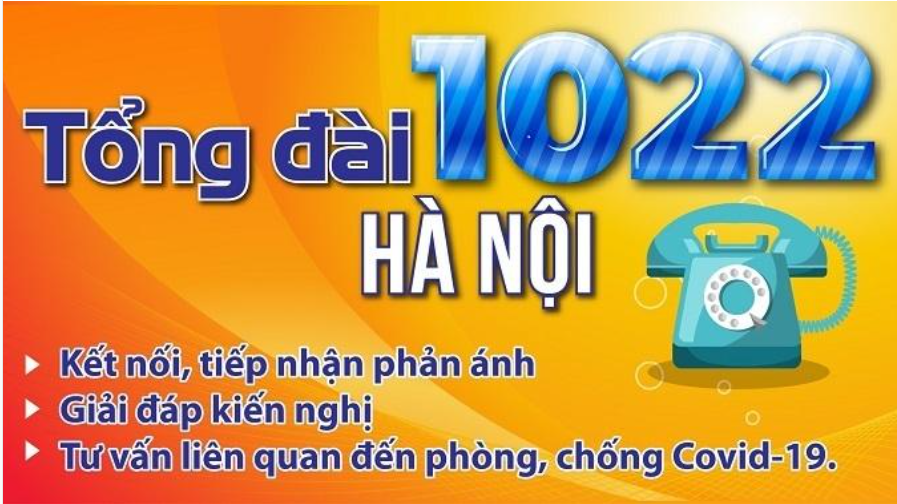 Điều chỉnh các nhánh 1, 2 và 3 của Tổng đài 1022 thành phố Hà Nội từ ngày 04/3/2022