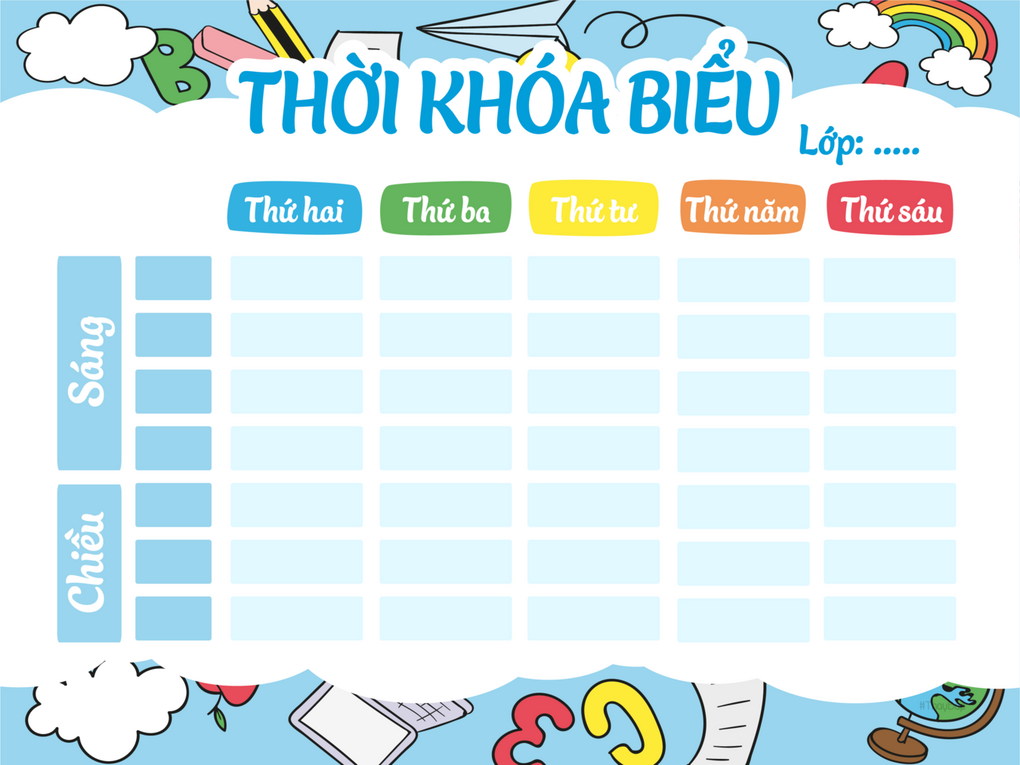 Thời khóa biểu năm học 2022 - 2023 (áp dụng từ 03/10/2022)