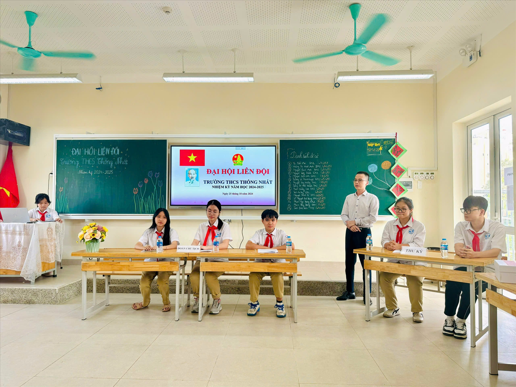Đại hội Liên đội trường THCS Thống Nhất với tinh thần “Đoàn kết – Dân chủ - Trí tuệ - Sáng tạo – Thành công”