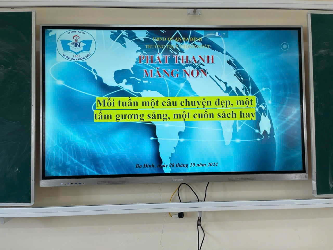 Phát thanh măng non của chi đội 8A4