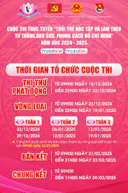 Thông báo về cuộc thi "Tuổi trẻ học tập và làm theo tư tưởng, đạo đức, phong cách Hồ Chí Minh năm học 2024-2025"