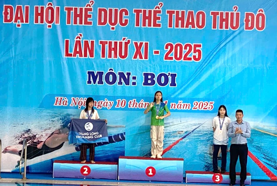 Tự hào với thành tích xuất sắc của học sinh Nguyễn Uyên Linh tại Đại hội Thể dục Thể thao Thủ đô lần thứ XI – năm 2025