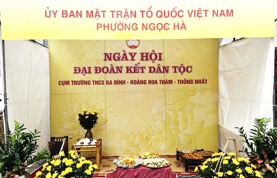 Trường THCS Thống Nhất với Ngày hội Đại đoàn kết dân tộc phường Ngọc Hà