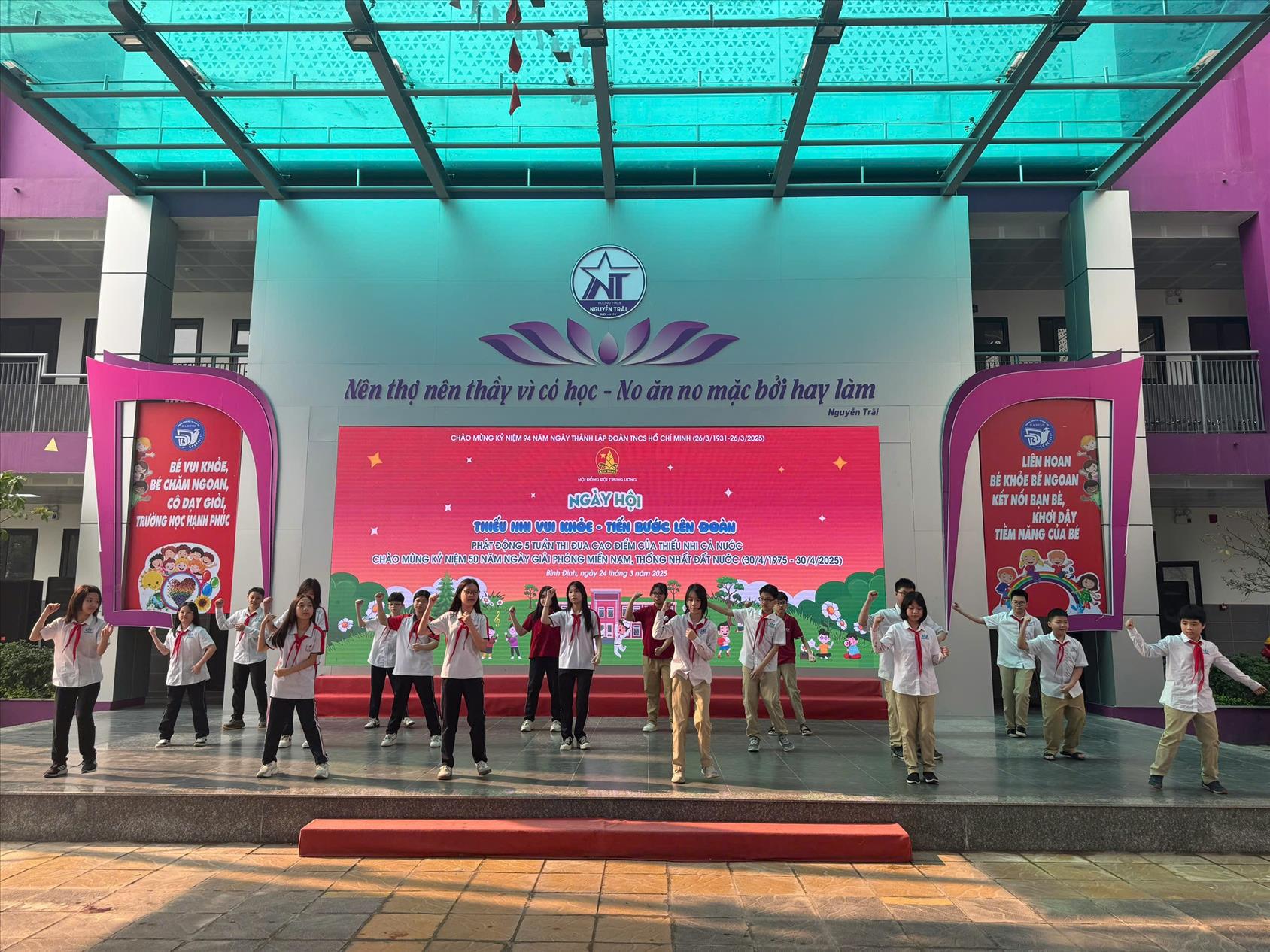 Liên Đội trường THCS Thống Nhất tưng bừng tổ chức ngày hội “Thiếu nhi vui khỏe – Tiến bước lên Đoàn năm học 2024-2025