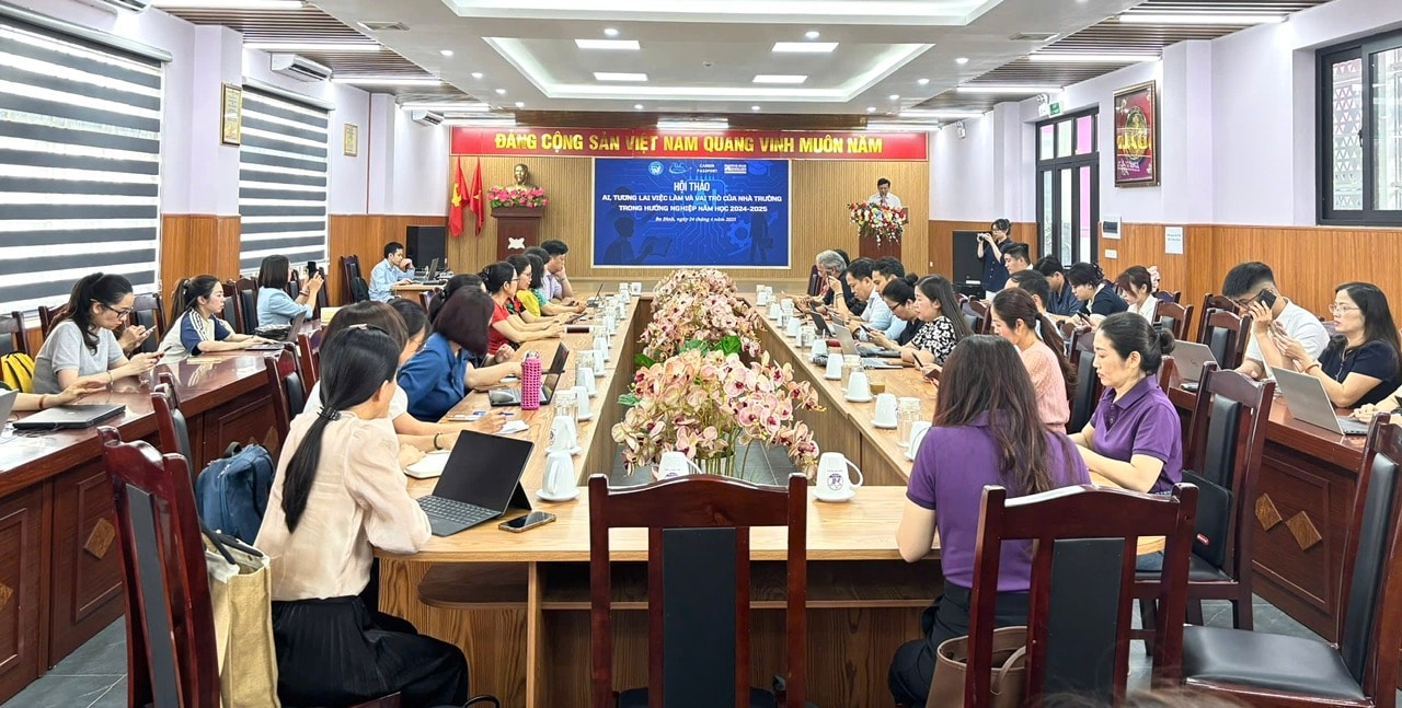 Trường THCS Thống Nhất tham dự hội thảo “AI, tương lai việc làm và vai trò của nhà trường trong hướng nghiệp”