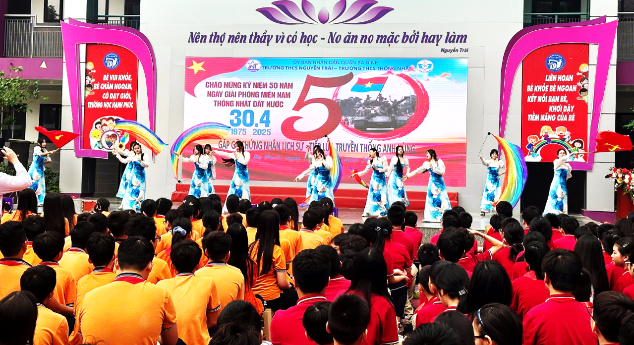“Viết tiếp câu chuyện hòa bình” – Giai điệu của khát vọng và niềm tin của thế hệ trẻ trường THCS Thống Nhất