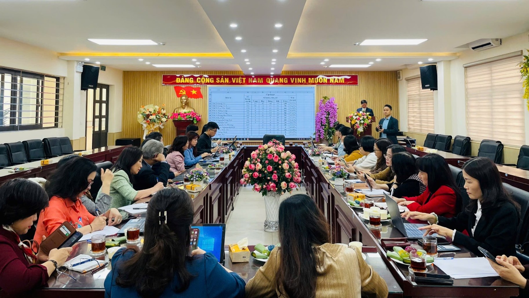 Trường THCS Thống Nhất tham dự Hội nghị Giao ban Cán bộ quản lý cấp THCS tháng 4/2025
