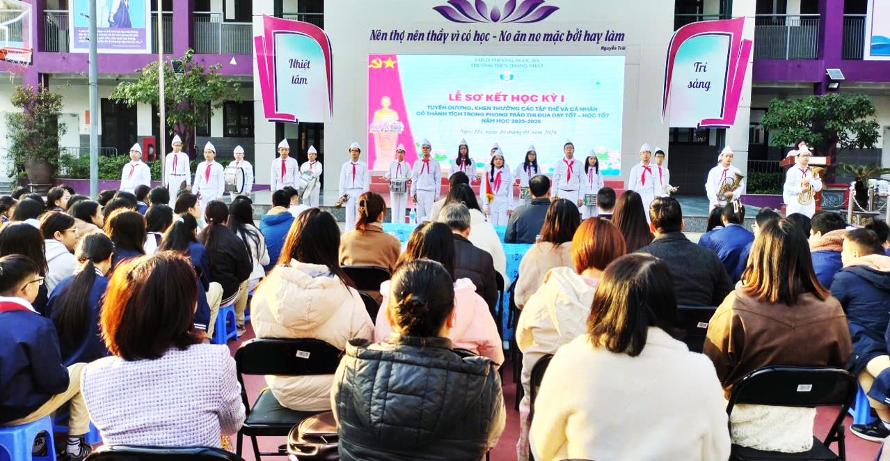 Trường THCS Thống Nhất tổ chức Lễ Sơ kết Học kỳ I năm học 2025 - 2026