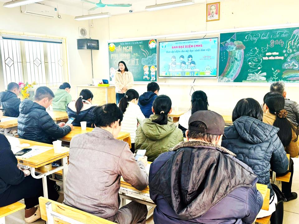 Hội nghị cha mẹ học sinh học kì I – kết nối yêu thương, đồng hành giữa trường THCS Thống Nhất và cha mẹ học sinh trong giáo dục học sinh