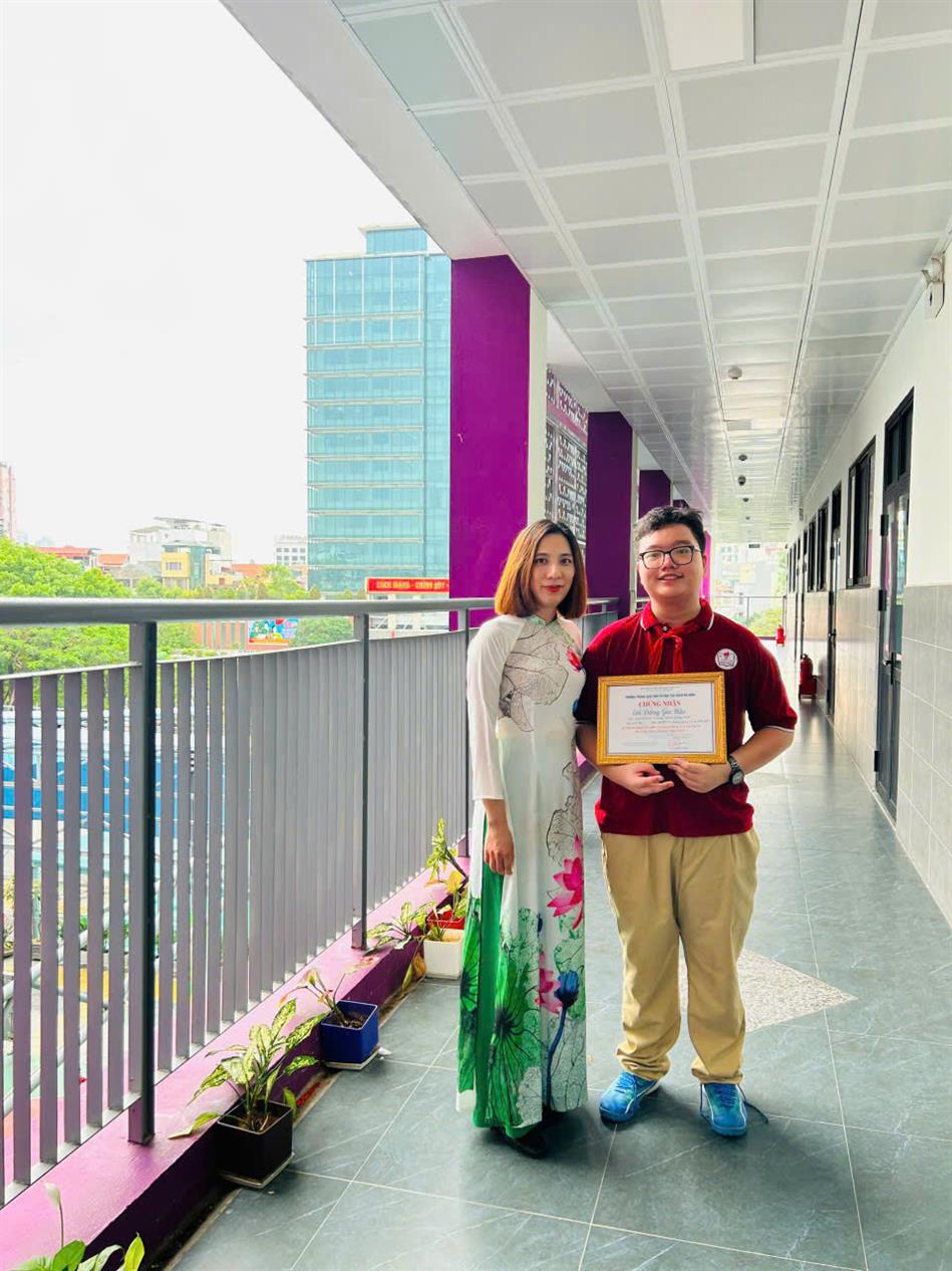 Học sinh Trường THCS Thống Nhất đạt giải khuyến khích  Kỳ thi HSG thành phố môn Khoa học Tự nhiên