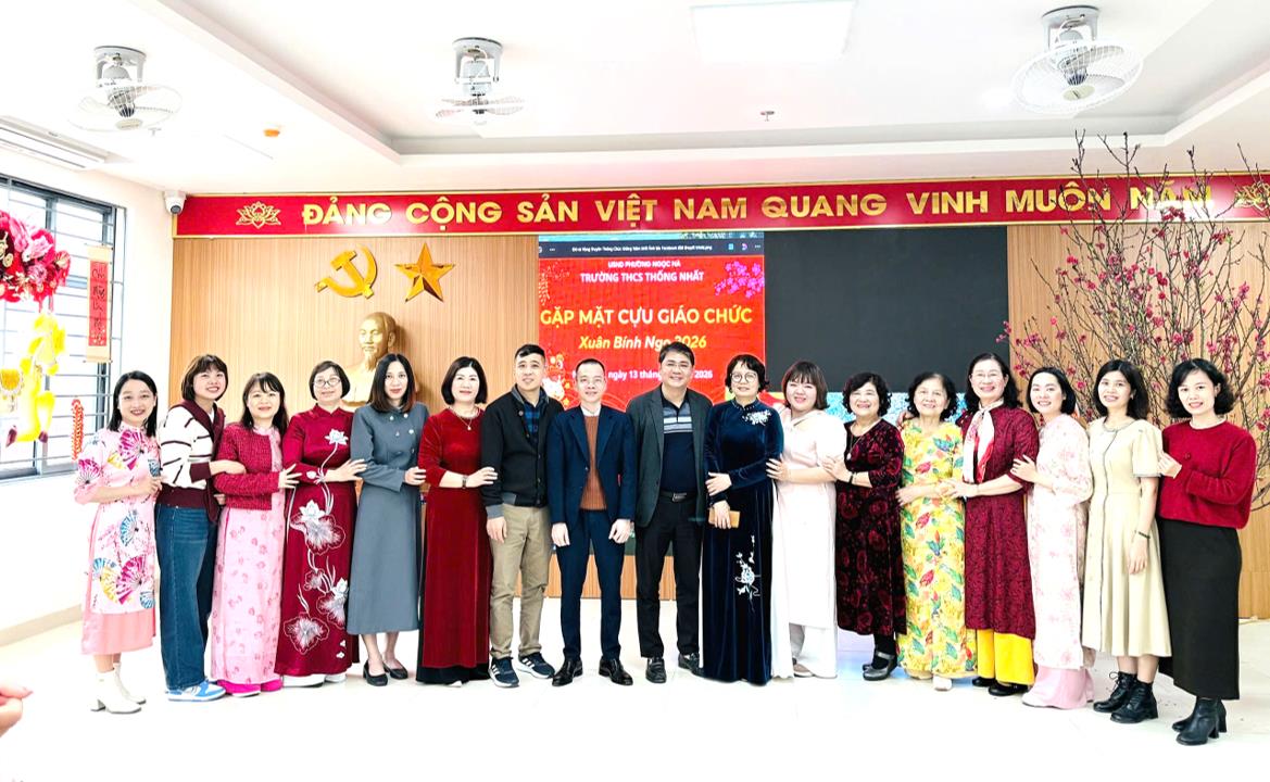 Trường THCS Thống Nhất gặp mặt cựu giáo chức nhân dịp xuân Bính Ngọ 2026