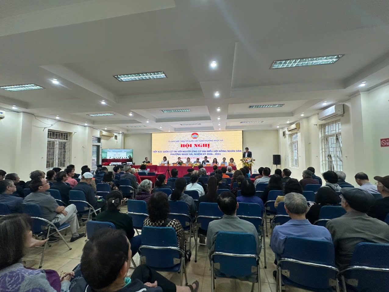 Hội nghị tiếp xúc cử tri của người ứng cử đại biểu HĐND phường Ngọc Hà nhiệm kỳ 2026–2031