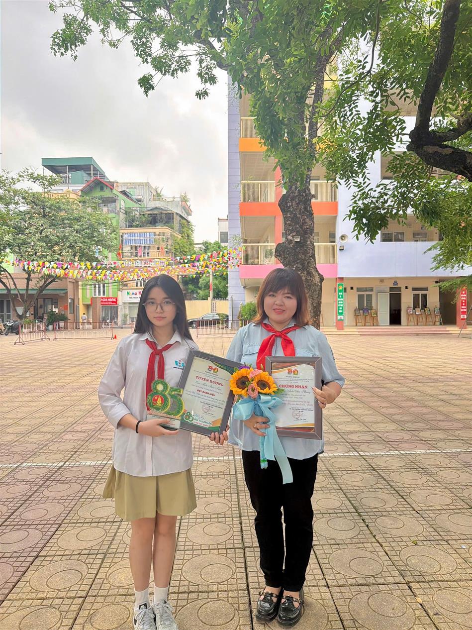 Em Trần Bảo Trân – Liên đội trưởng năng động, tiêu biểu trong công tác Đội và phong trào thiếu nhi năm học 2025 – 2026