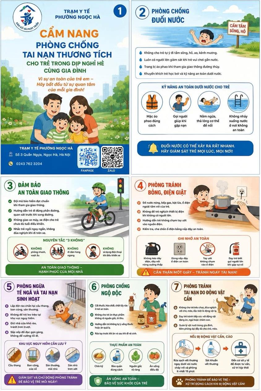 Cẩm nang  phòng chống tai nạn thương tích cho trẻ em